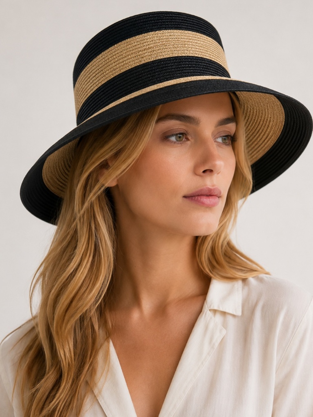 Erik Javits Stripe Bucket